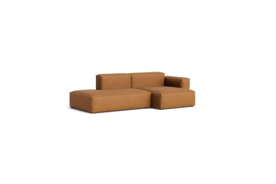 HAY Mags Soft Low Armrest soffa 2,5-sits kombination 3 höger, Sense Cognac
