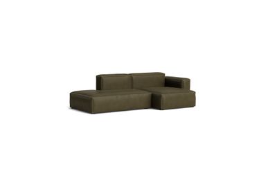 HAY Mags Soft Low Armrest soffa 2,5-sits kombination 3 höger, Sense Forest