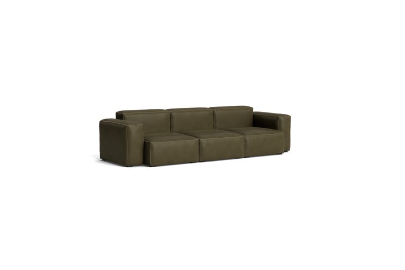 HAY Mags Soft Low Armrest soffa 3-sits kombination 1, Sense Forest