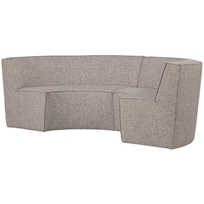 WOOOD EUROPA 4-sits Matbänk Vävda Tyg Sand Melange