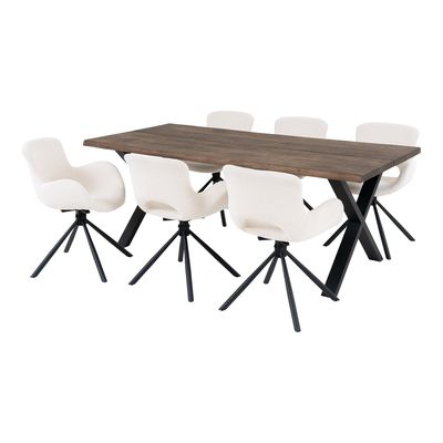 House Nordic Toulon och Amorim Matgrupp Natur/Benvit