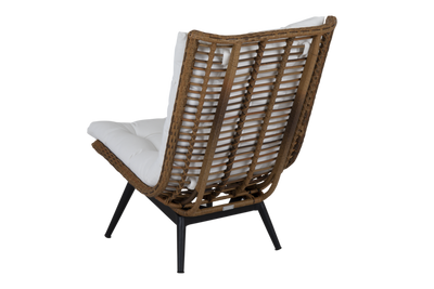 Brafab Covelo loungefåtölj natur/vit