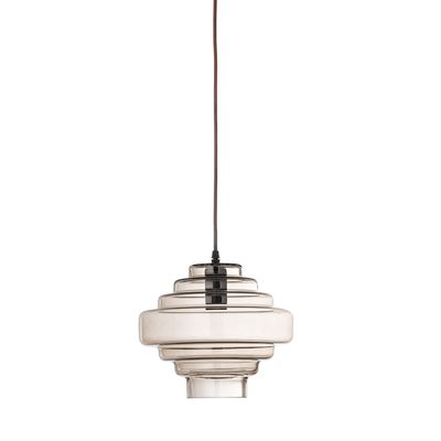 Bloomingville Ilua Taklampa, Brun, Glas, Ø27xH23 cm