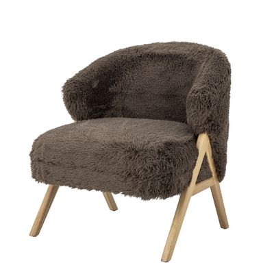 Bloomingville Camino Fåtölj, Brun, FSC®100%, Gummiträ, L68xH80xW70 cm
