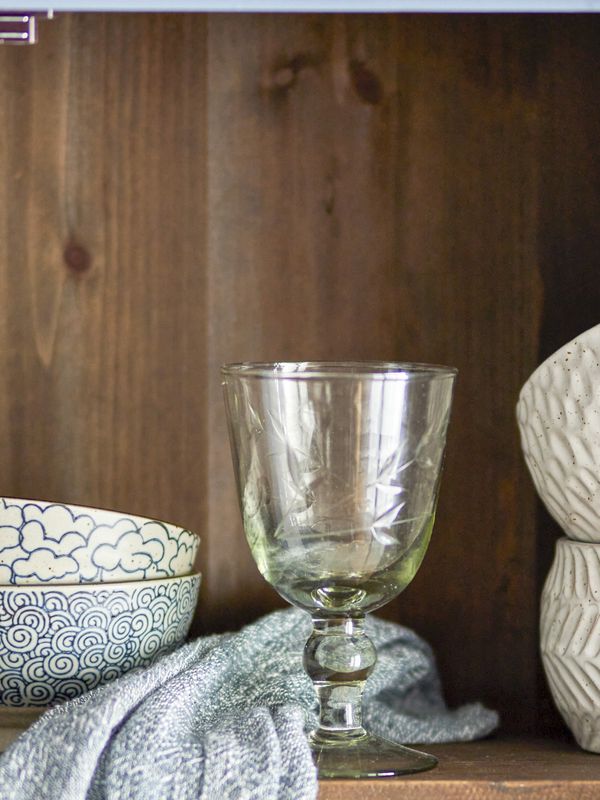 Creative Collection Rhina Wine Glas, Clear, Recycled Glas - 4-pack