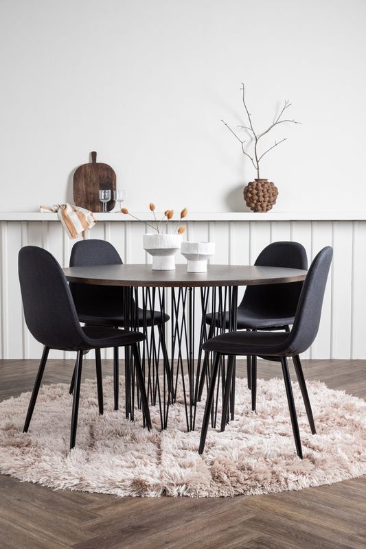 Venture Home Stone Rund Matgrupp