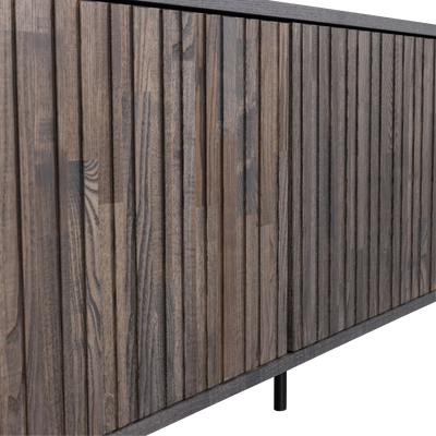 WOOOD New Gravure TV-bänk 150 cm i askfanér, espresso