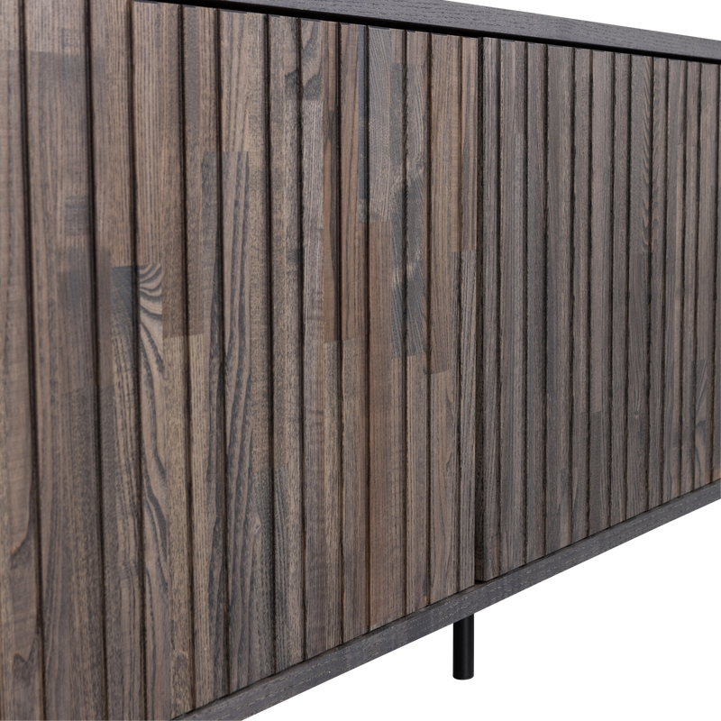 WOOOD New Gravure TV-bänk 150 cm i askfanér, espresso