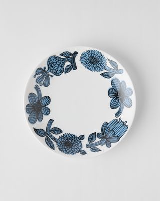 Gustavsbergs Porslinsfabrik Blå Aster tallrik 18 cm utan bräm