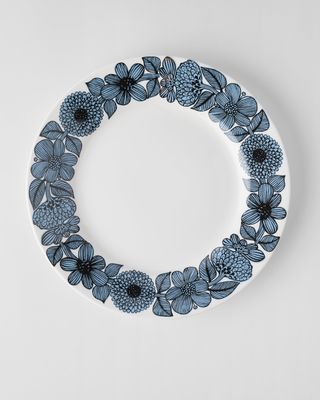 Gustavsbergs Porslinsfabrik Blå Aster tallrik 28 cm med bräm