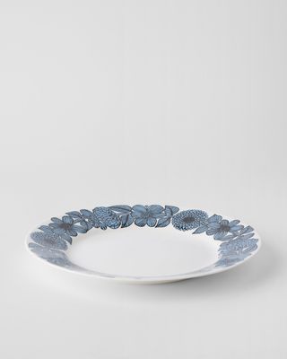 Gustavsbergs Porslinsfabrik Blå Aster tallrik 28 cm med bräm