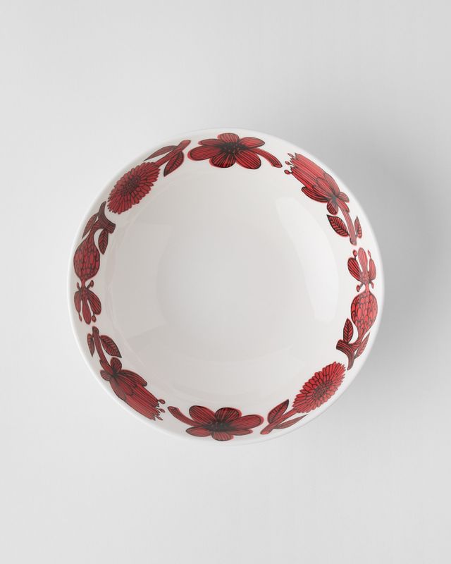 Gustavsbergs Porslinsfabrik Röd Aster skål 17 cm rund