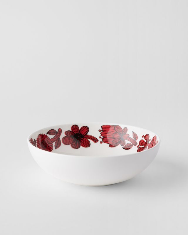 Gustavsbergs Porslinsfabrik Röd Aster skål 17 cm rund