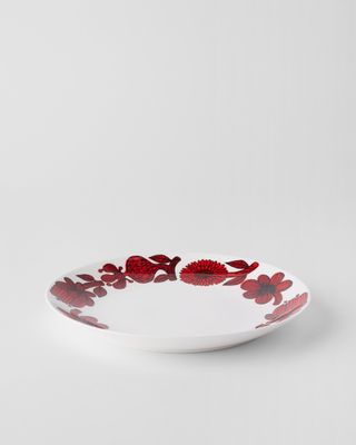 Gustavsbergs Porslinsfabrik Röd Aster tallrik 22 cm utan bräm
