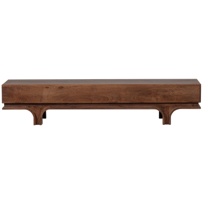 WOOOD Staes TV-bänk med 3 lådor i Mangoträ och Valnöt