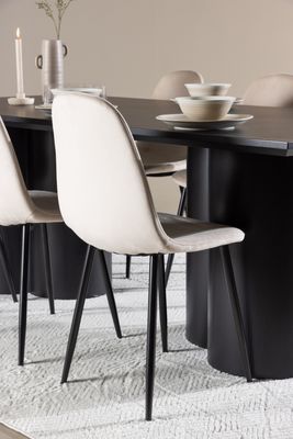 Venture Home Olivia Matbord med Polar Matstol