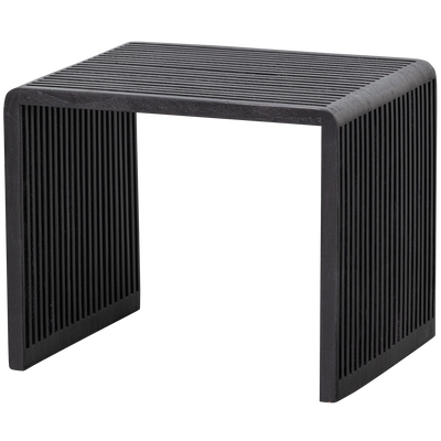 WOOOD Willa Sidobord Set av 2 - Återvunnet Teak Svart