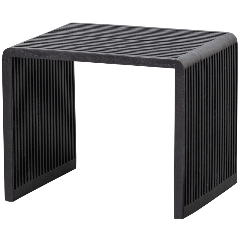 WOOOD Willa Sidobord Set av 2 - Återvunnet Teak Svart