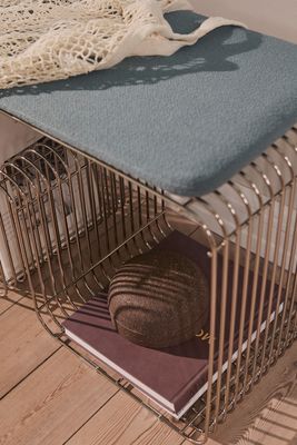 AYTM Curva Bänk Silver 100x43.2 cm