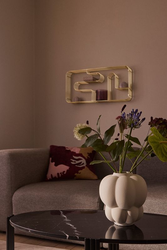 AYTM Curva Hylla Guld 32.9x70.5 cm