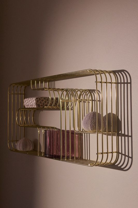 AYTM Curva Hylla Guld 32.9x70.5 cm