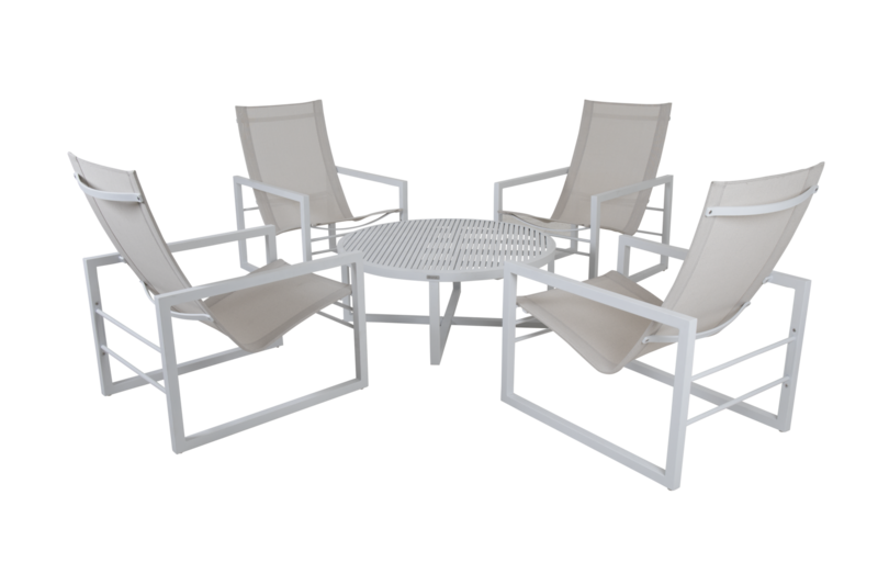 Brafab Vevi Loungebord 100 cm - Vitt