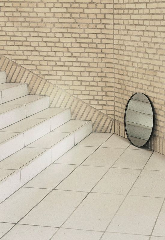 AYTM Circum Spegel Klar, Svart Ø70 cm