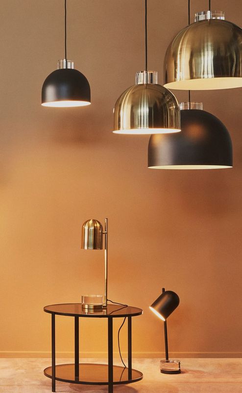 AYTM Luceo Lampa Guld, Klar Ø28 cm