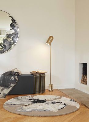 AYTM Luceo Golvlampa Guld, Klar Ø12 cm
