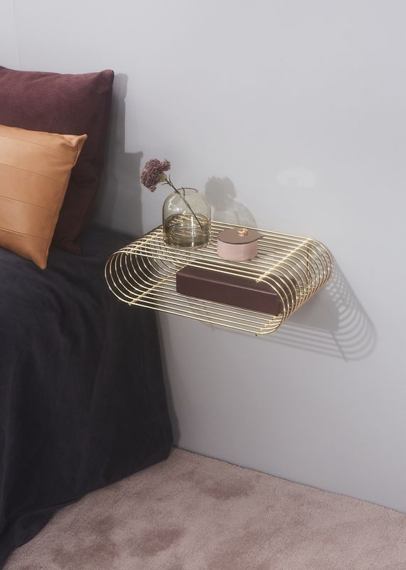 AYTM Curva Hylla Guld 40.4x12 cm