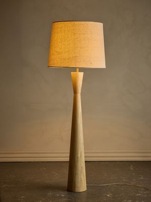 Bloomingville Leonor Golvlampa, Natur, Gummiträ, Ø45xH130 cm