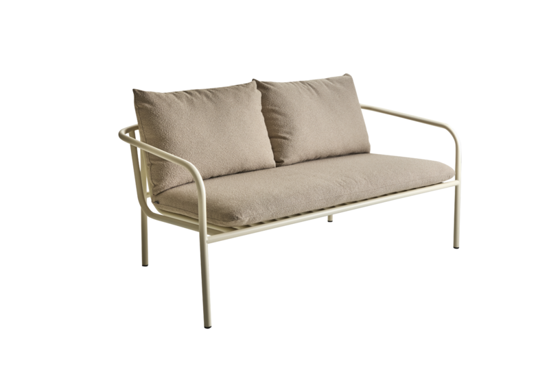 Brafab Bendt Soffa Teddy Beige/Pearl White