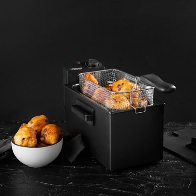 Princess Fritös 3l  182727 Rostfritt stål. Svart