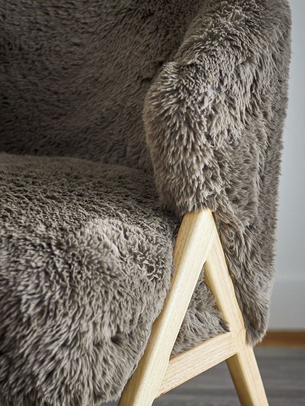 Bloomingville Camino Fåtölj, Brun, FSC®100%, Gummiträ, L68xH80xW70 cm