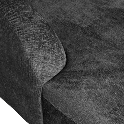 WOOOD SLOPING Hörnsoffa Vänster Struktur Sammet Berg