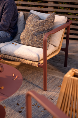 Brafab Motty 2-sits soffa Zin Red / Teddy Beige