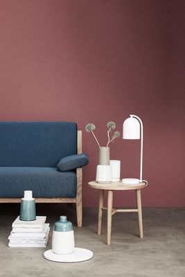 Hübsch Shy Bordslampa Vit