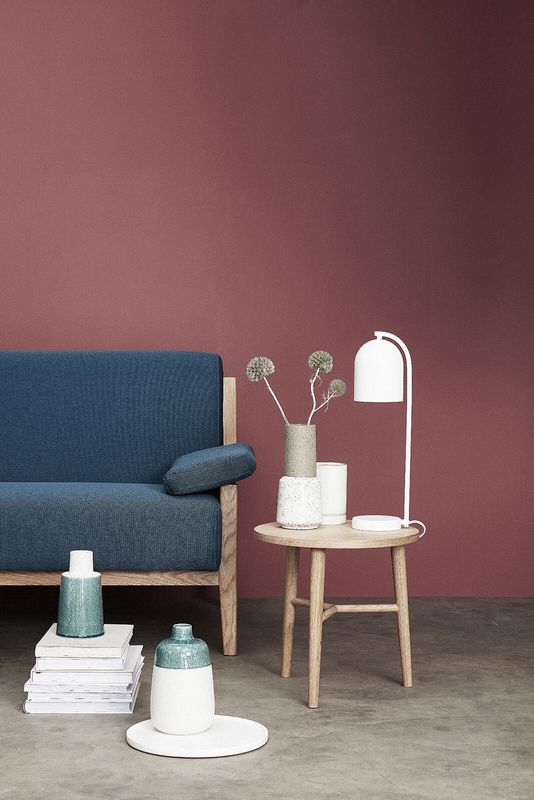 Hübsch Shy Bordslampa Vit