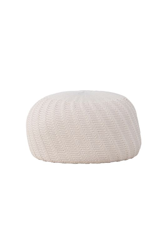Venture Home Ted Puff - Elegant Offwhite