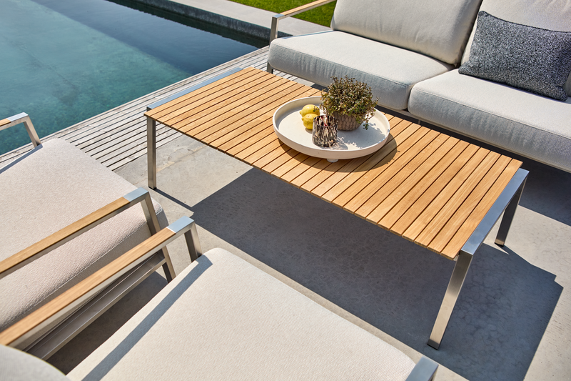 Brafab Naos 2,5-sits soffa Stainless steel / Dot beige