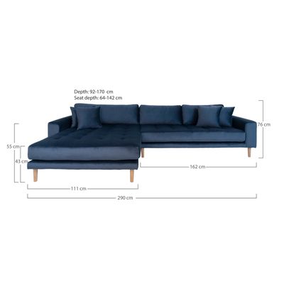 House Nordic Lido Loungesoffa Mörkblå