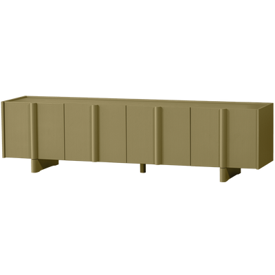 WOOOD BASU TV-Bänk 200 cm Furu Mossgrön