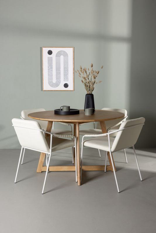 Venture Home Matgrupp Yadikon med stolarna Tvist