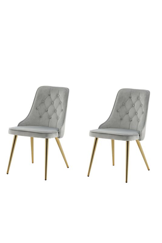 Venture Home Velvet Deluxe Matstol 2-pack