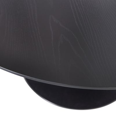 WOOOD Sammy Rund Matbord med Trumpetfot i Svart MDF, Ø120 cm