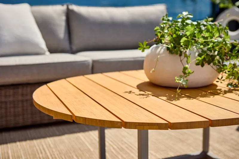 Brafab Olive Soffbord 80x110 cm Khaki/Bamboo