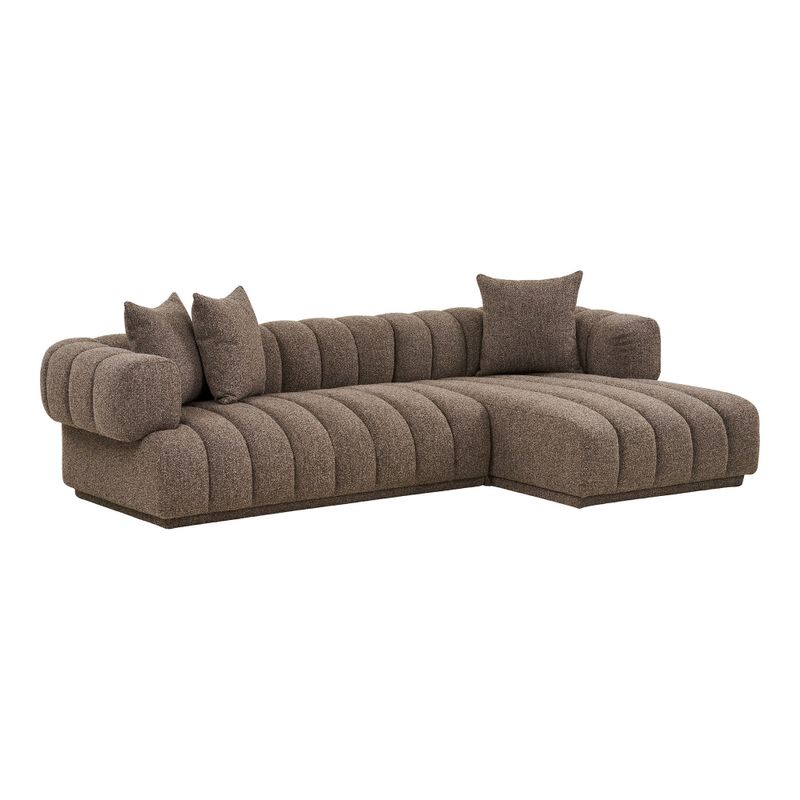 House Nordic Aurora loungesoffa Brun 104/160x293x68 cm