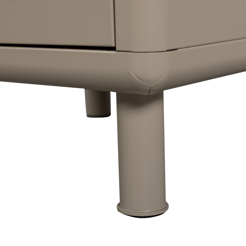 WOOOD Rune Sängbord/Lådhurts 2 Lådor Metall Sand