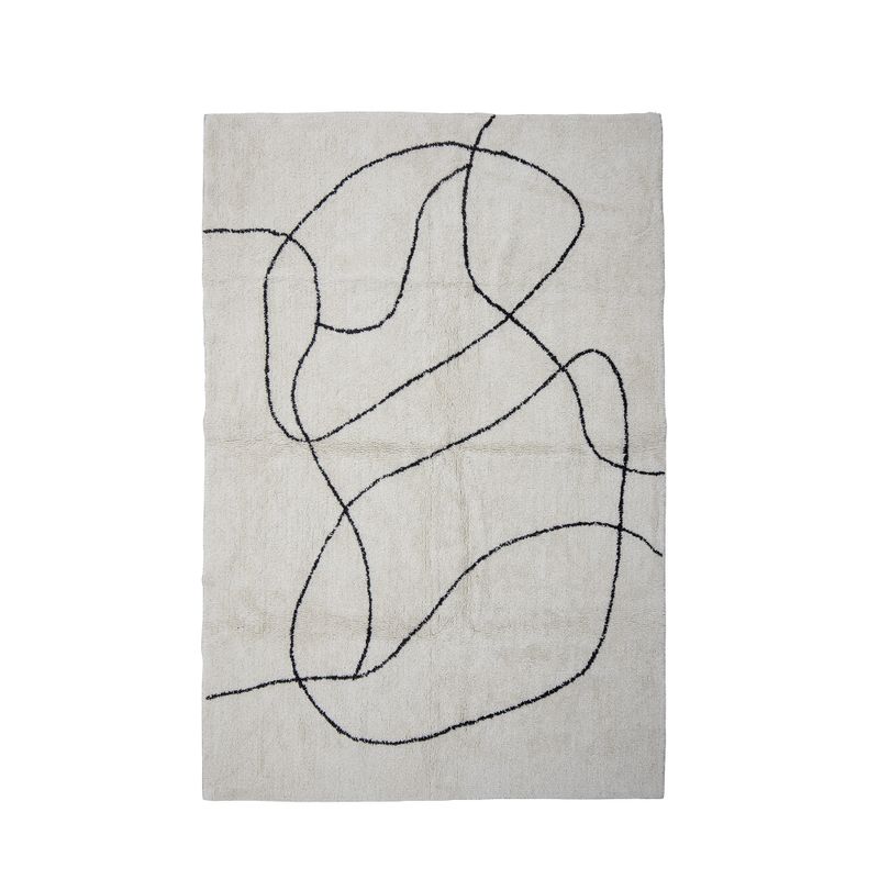 Bloomingville Viga matta, vit, bomull