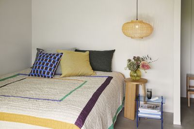 Hübsch Twist Överkast Fyrkant 260x260 Sand/Flerfärgad